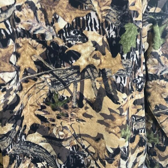 Remington Mens Large Fleece Lined Hunting Jacket Green Mossy Oak Print Pockets - Picture 12 of 15